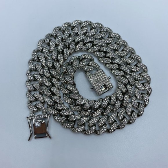 13MM Micro Miami Cuban Choker Iced Out Necklace - Picture 5 of 5